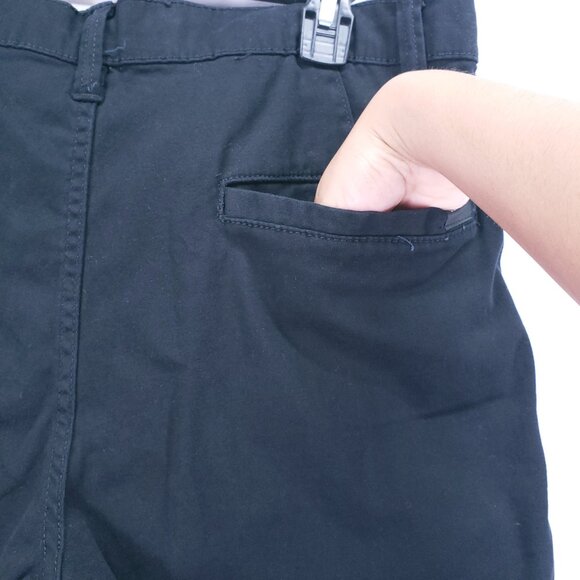 Volcom Black Y2K Punk Rock Skater Boy Chino Shorts Size 33 with Pockets - Picture 10 of 14